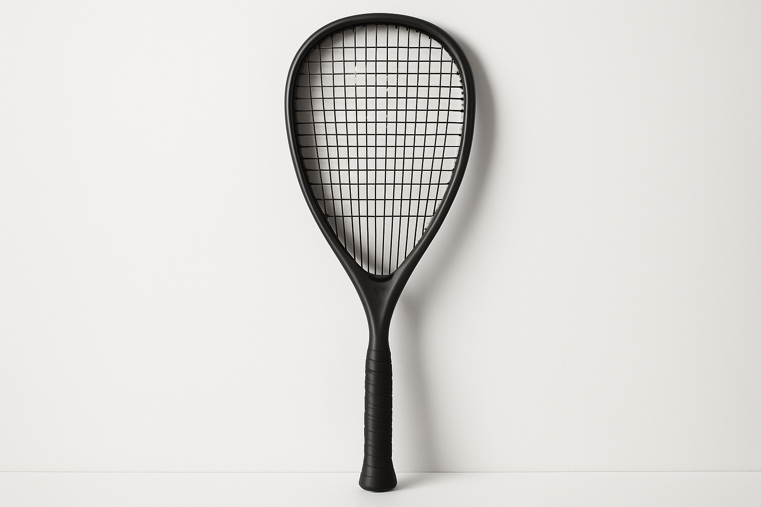 pure black squash racket